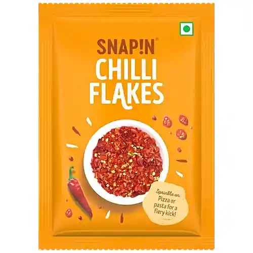 SNAPIN Chilli Flakes - Natural,Spicy Sprinkler For Pizza, Pasta, Snacks, 7 g